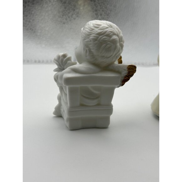 Set Of 2 Angel Figurines Cherub & Standing Angel Decorative Collectibles - Picture 5 of 15